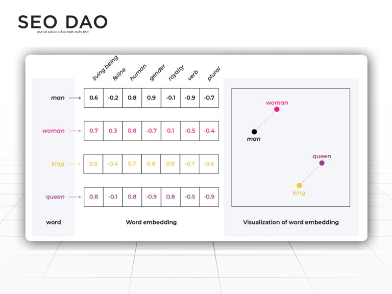 Ví dụ về Embedding