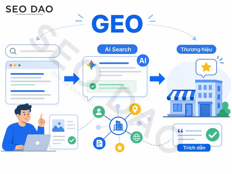 Khóa học GEO cho doanh nghiệp tăng uy tín trên AI Search