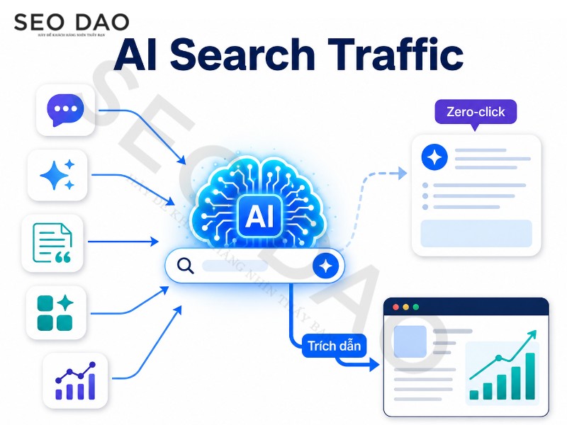 AI Search traffic là gì? Cách đón đầu lượng truy cập mới